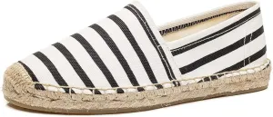 U-lite Women's Espadrilles Slip on Sneakers Womens Canvas Slip on Flats Fashion Canvas Sneakers for Women Loafers Casual Shoes