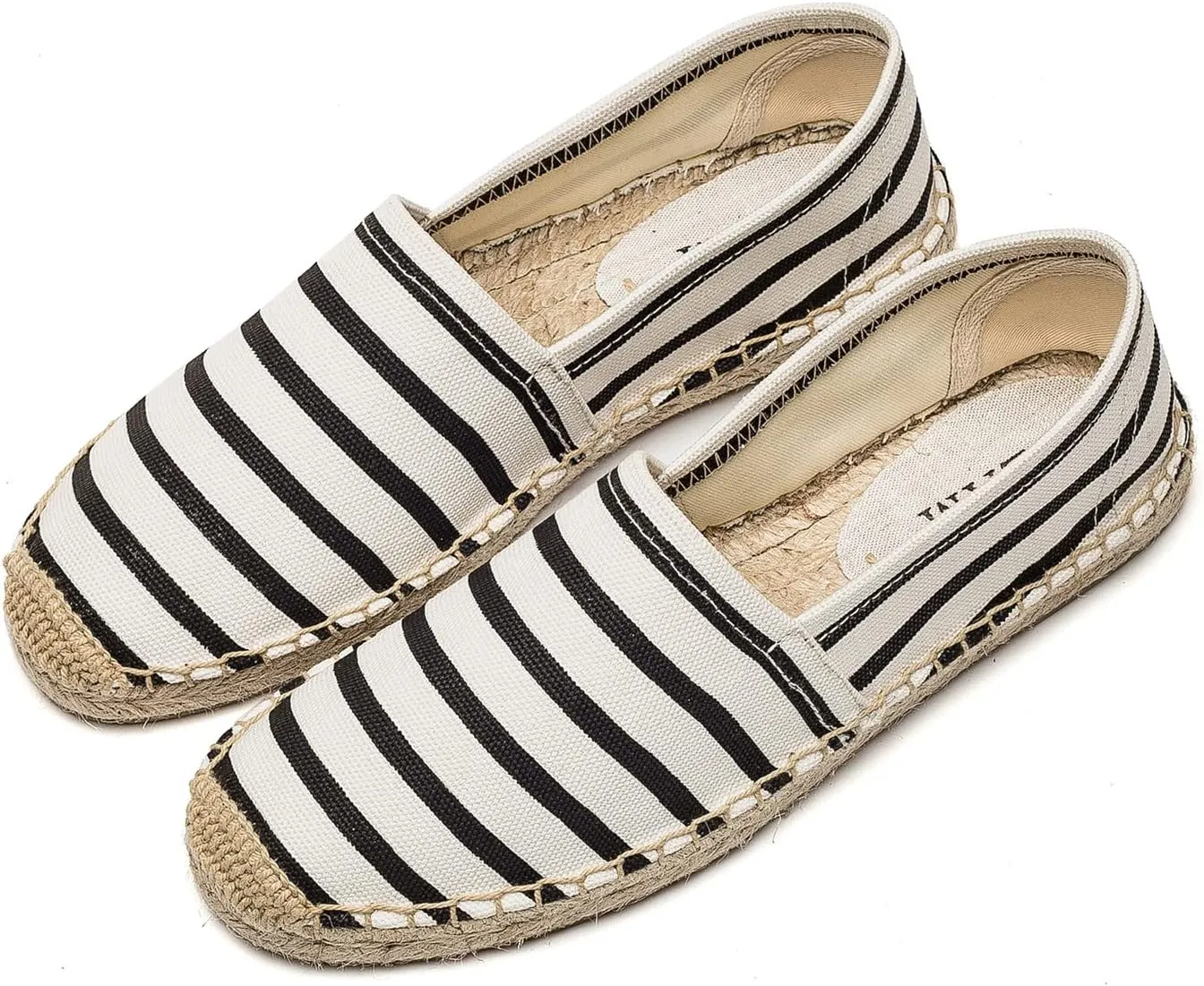 U-lite Women's Espadrilles Slip on Sneakers Womens Canvas Slip on Flats Fashion Canvas Sneakers for Women Loafers Casual Shoes