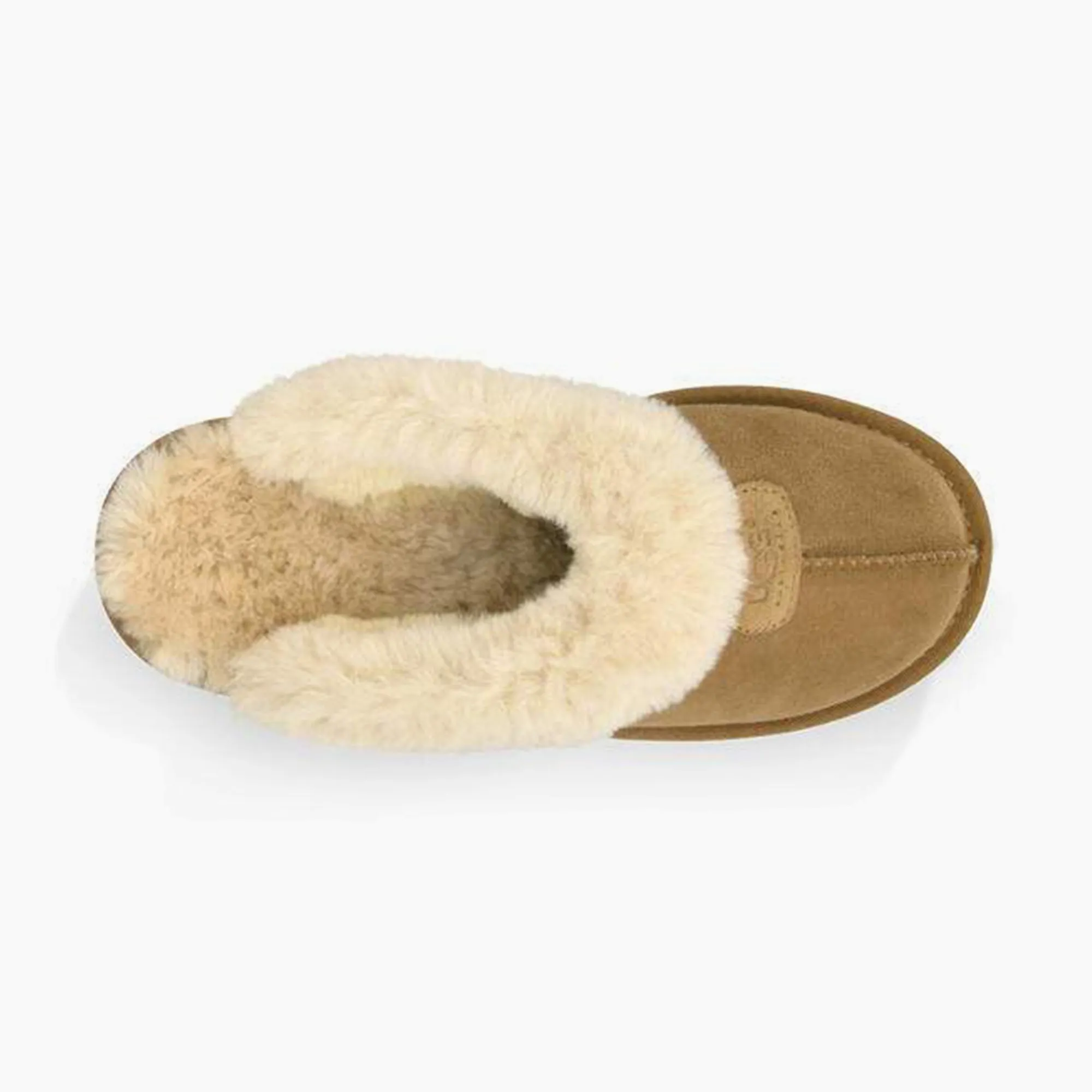 UGG COQUETTE Womens Sheepskin Mule Slippers Chestnut
