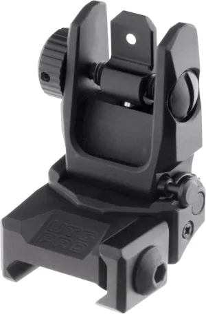 UTG PRO Flip-up Rear Sight, Picatinny, Black, one Size (TLURS55)