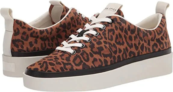 VIA SPIGA Women's Mae Sneaker, Toffee Black, 9.5