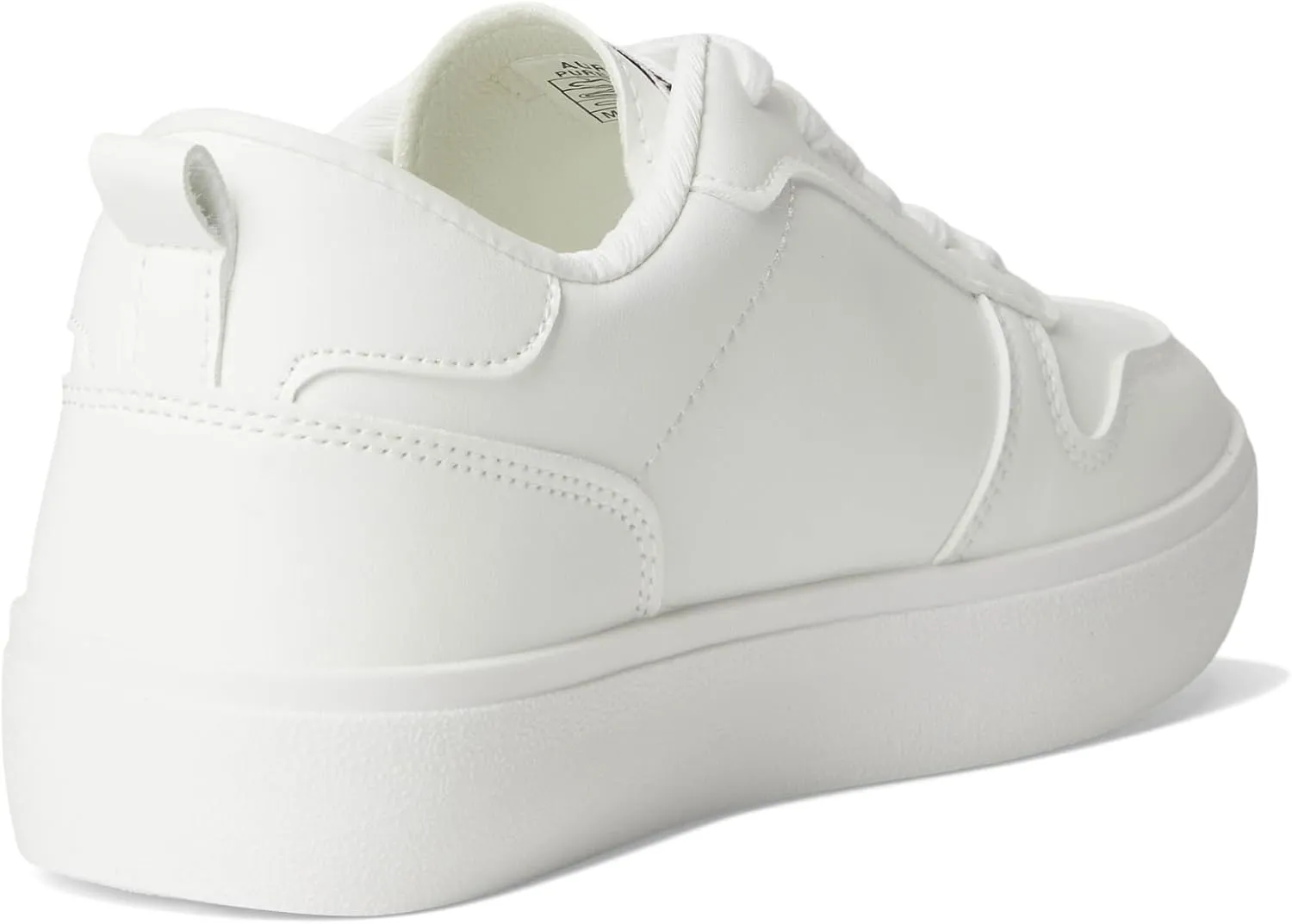 Vintage Havana Womens Aura Metallic Platform Lace Up Sneakers Shoes Casual - White