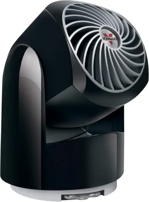Vornado Flippi V8 Compact Air Circulator Fan, Quiet Portable Travel Fan for Office or Bedroom, Adjustable Head, 2 Speeds, Black