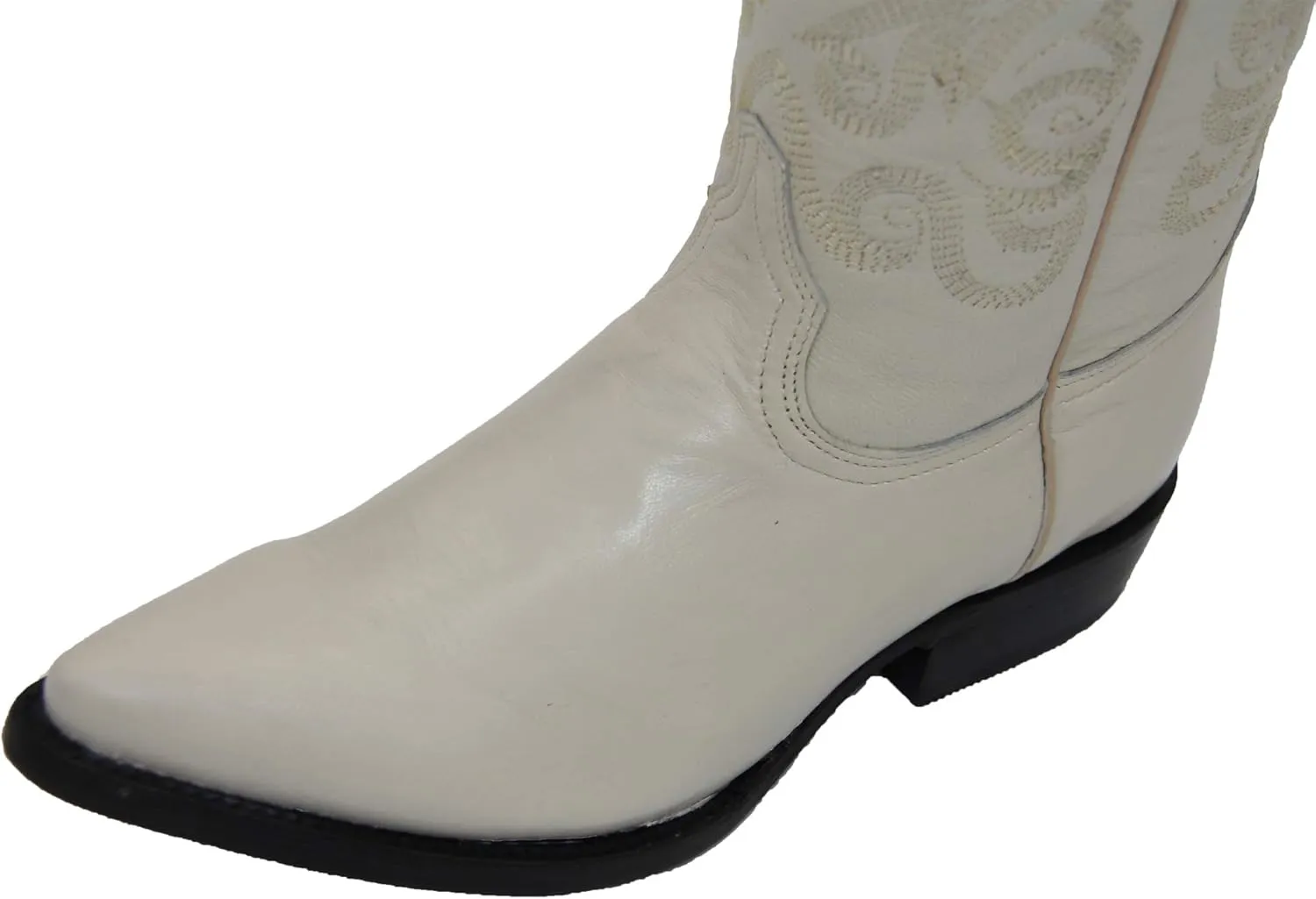Western Shops Genuine Cowhide Leather Cabra Mens Rodeo J Toe Western Cowboy Boot