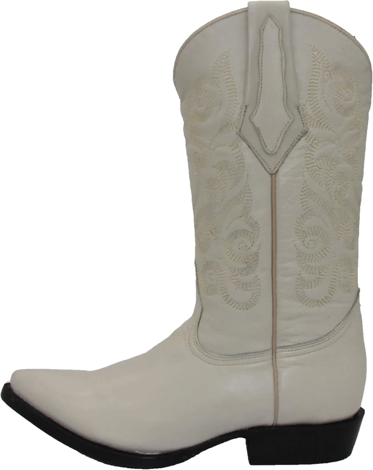 Western Shops Genuine Cowhide Leather Cabra Mens Rodeo J Toe Western Cowboy Boot