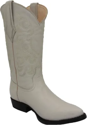 Western Shops Genuine Cowhide Leather Cabra Mens Rodeo J Toe Western Cowboy Boot