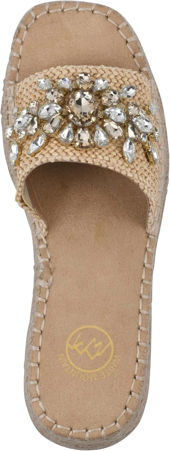 WHITE MOUNTAIN Women's Stitch Heeled Sandal