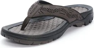 WHITIN Men's Flip Flops | Outdoor Thong Sandals | Arch Support | Slip Resistant