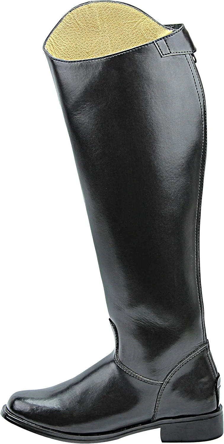 Women Ladies Decent Dress Dressage Boots with Back Zipper Riding English Equestrian Black