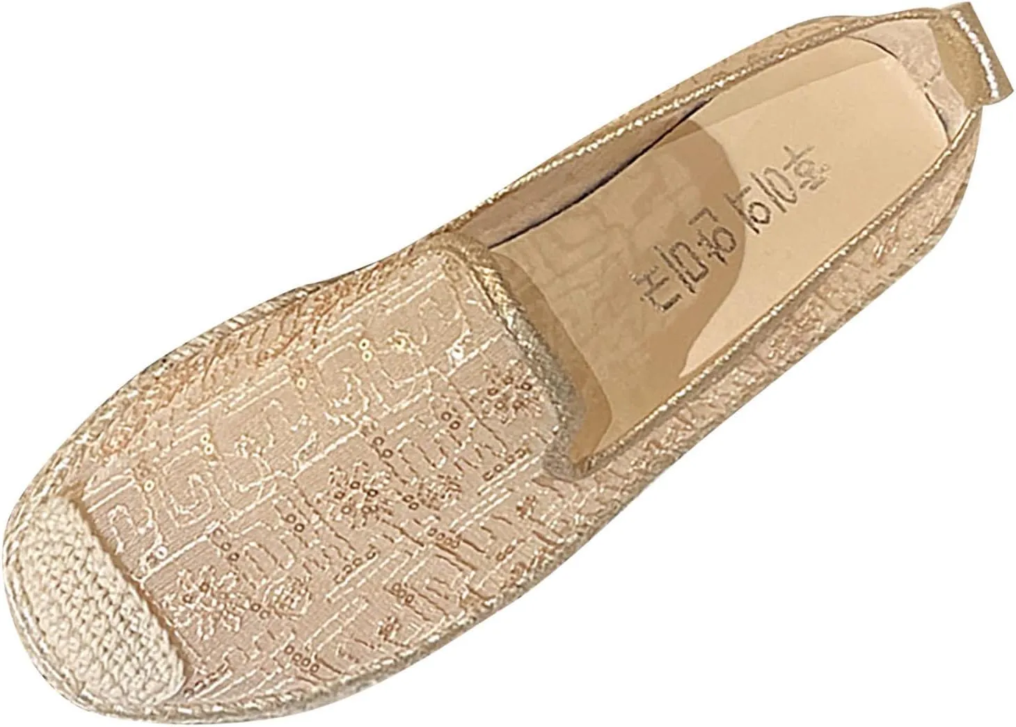 Women's Espadrille Flats Stylish Loafers Casual Slip-On Mesh Shoes Comfortable Summer Lightweight Breathable Footwear