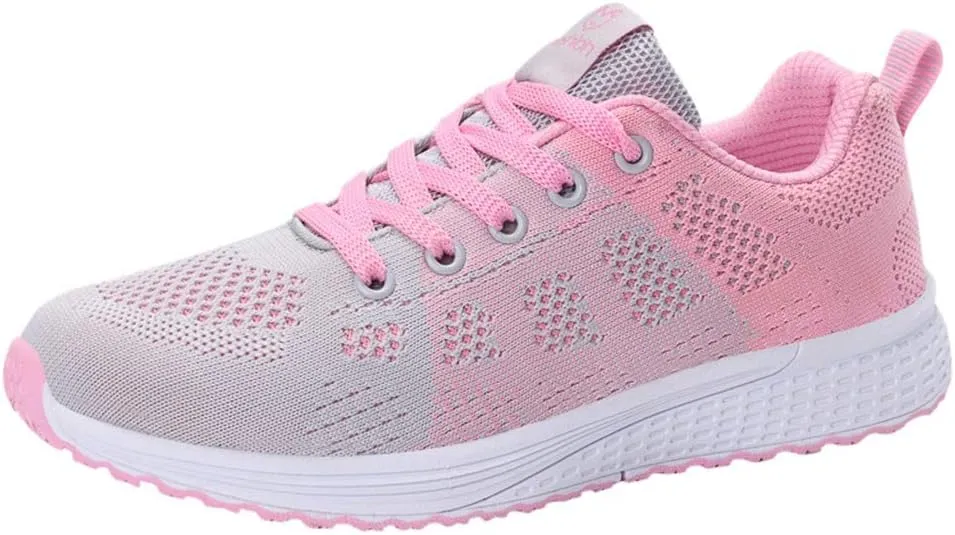 Women's Fashion Sneaker Mesh Slip On Black Non Slip Shoes for Women Comfortable Woman Walking Shoes Slide On Loafers Women Shoes White Leather Slip On Sneakers for Women