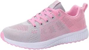 Women's Fashion Sneaker Mesh Slip On Black Non Slip Shoes for Women Comfortable Woman Walking Shoes Slide On Loafers Women Shoes White Leather Slip On Sneakers for Women