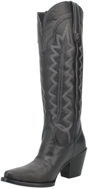 Women's High Cotton Fashion Boot, Black, 8