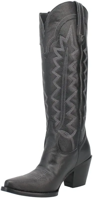 Women's High Cotton Fashion Boot, Black, 8