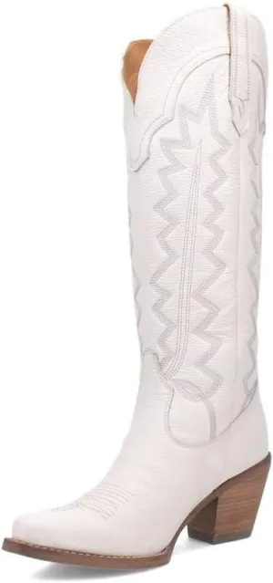 Women's High Cotton Fashion Boot, White, 8.5