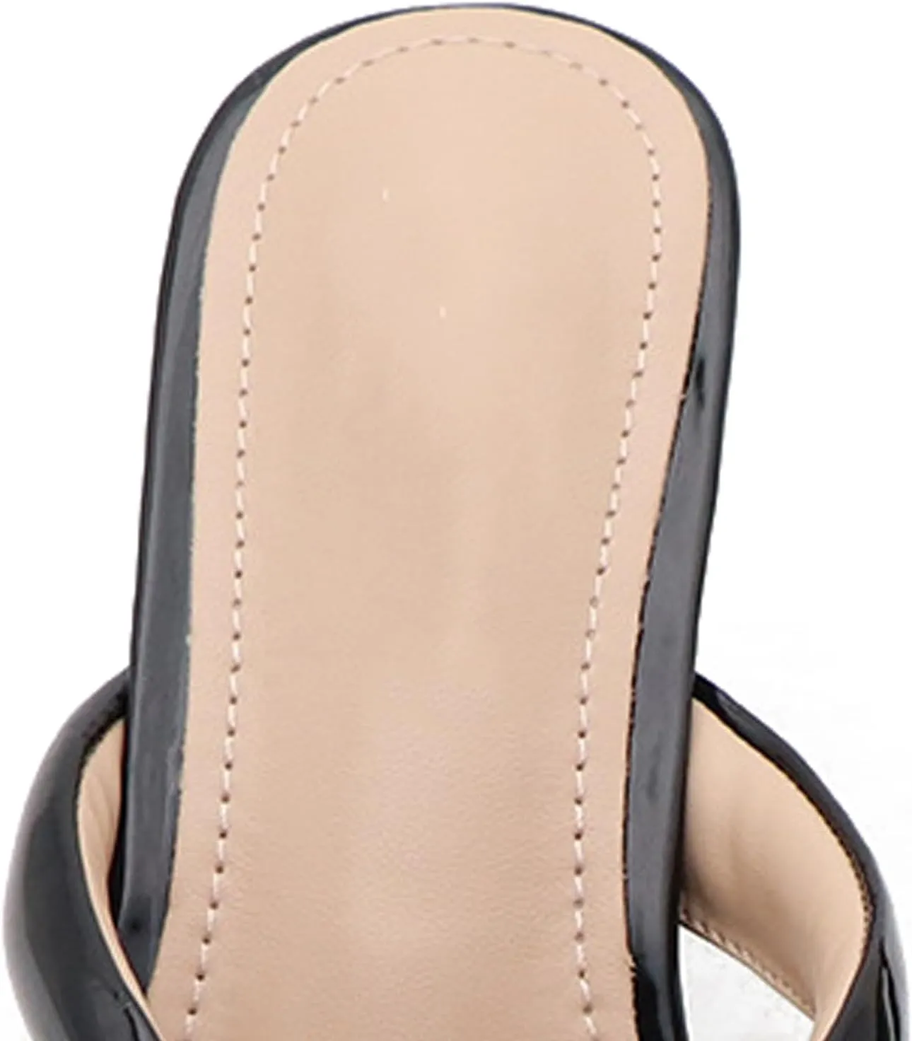 Women's Open Square Toe Kitten Heels Thong Sandals Lightweight Non Slip Comfortable Slip-On Dress Heels Sandals for Party Vacation Summer Sandals