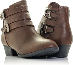 Women's Payton Boot Side Zip High Block Heel Ankle Booties
