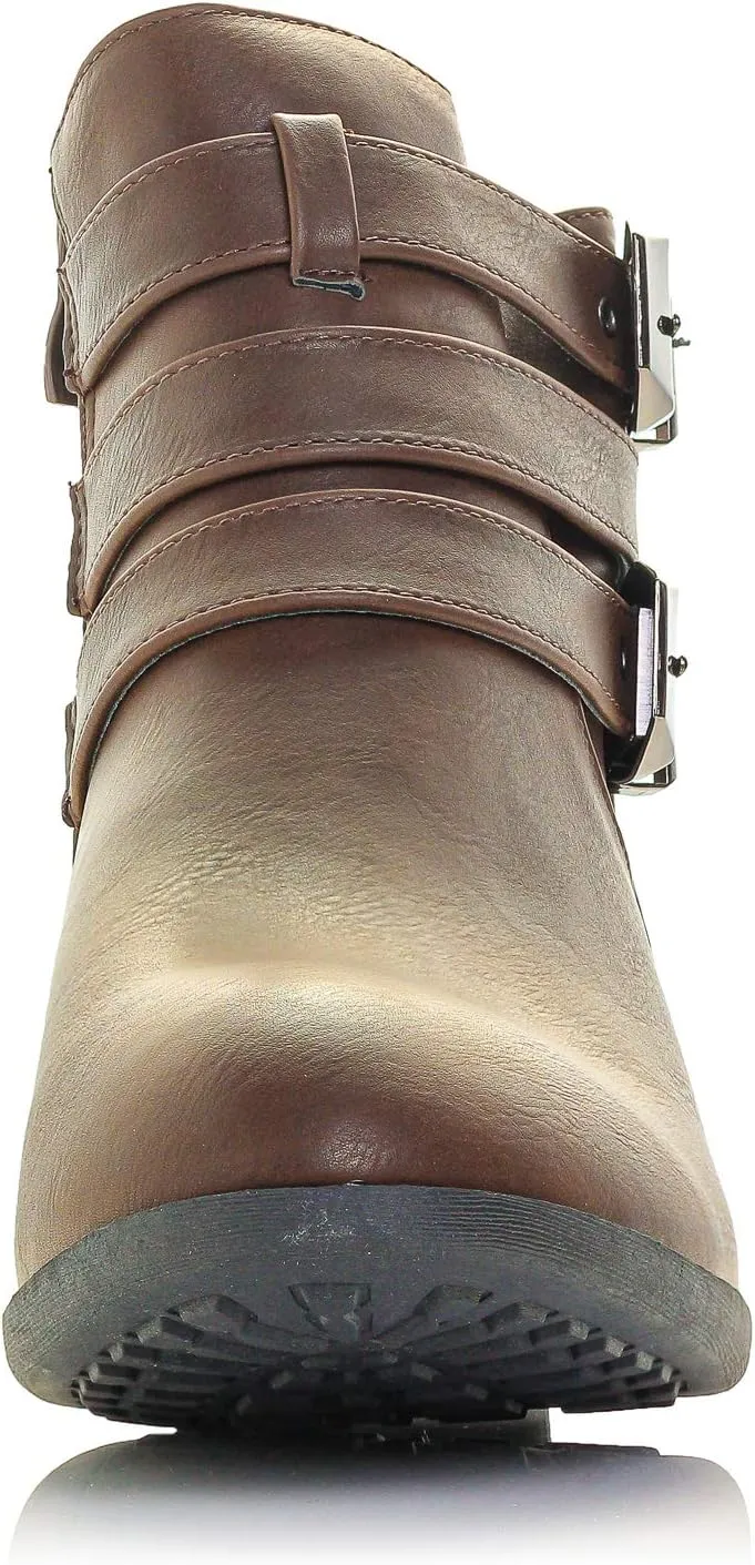 Women's Payton Boot Side Zip High Block Heel Ankle Booties