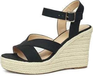 Women's Wedges Sandals Platform Open Toe Espadrille Sandals