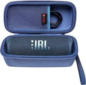 XANAD Hard Case Compatible with JBL Flip 7/6 /5 Essential or Sono Roam 2/1 Waterproof Portable Speaker- Travel Carrying Storage Protective Bag（Blue）