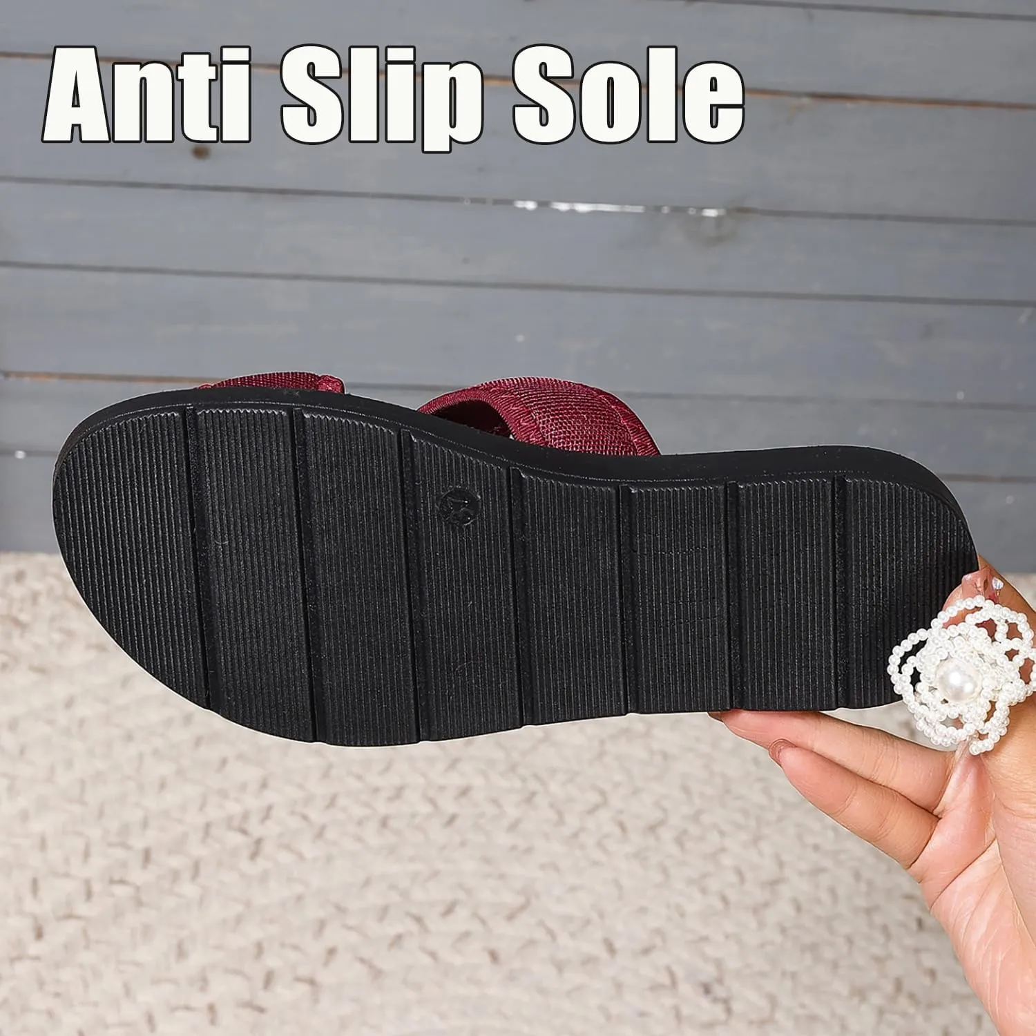 XIRUJNFD Women's Comfortable Breathable Mesh Flip Flops, Orthopedic Sandals for Women, Women's Hollow Mesh Slide Sandals