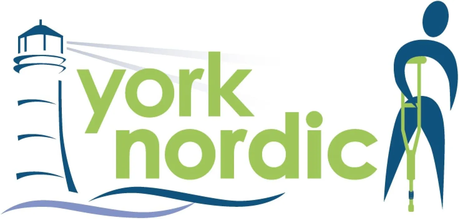 York Nordic - Spring Cushion Crutches Perfect for Sports Injuries and Travel - Heights 4'7" to 6'6" - Adjust Down to 22" for Travel