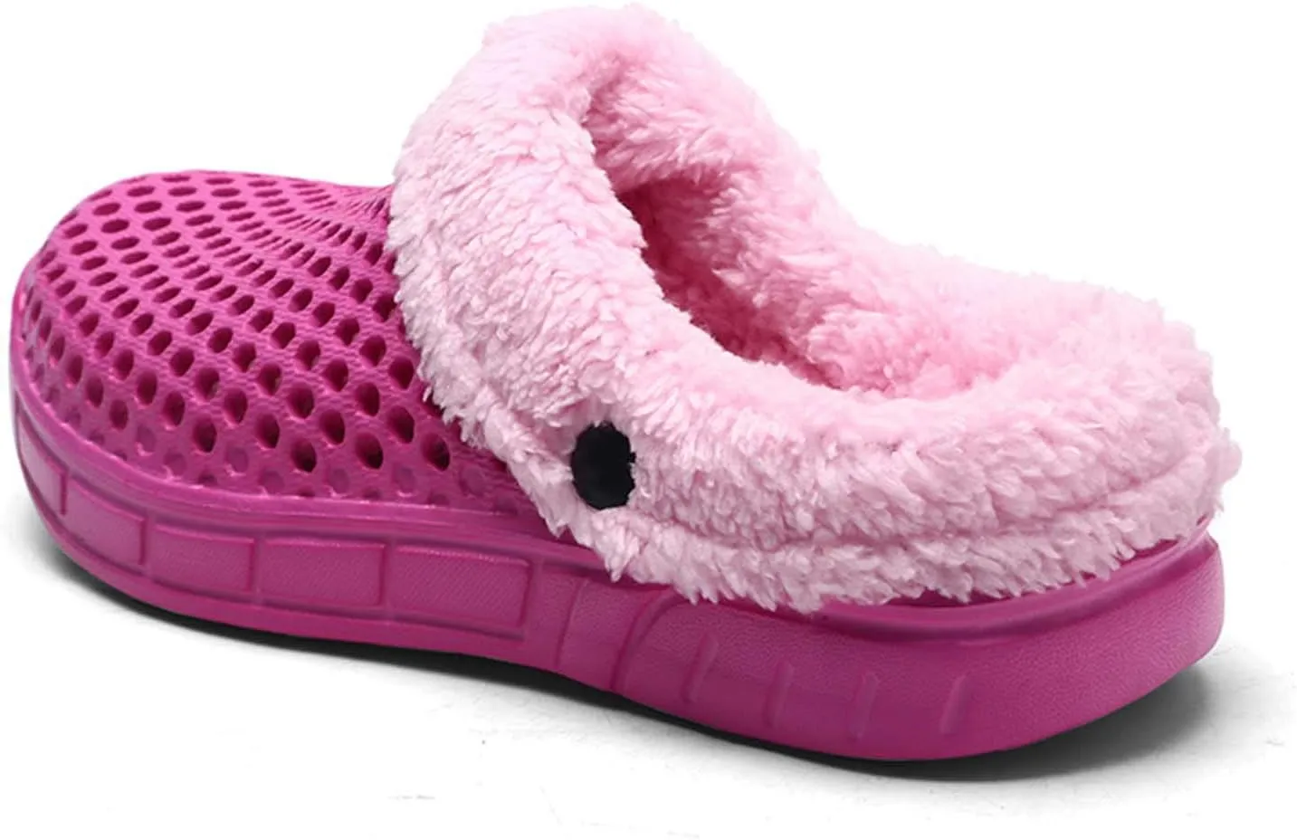 YUKTOPA Unisex Garden Clogs House Slippers Fur Lined Winter Breathable Walking Garden Shoes Warm Non-Slip Mule Footwear